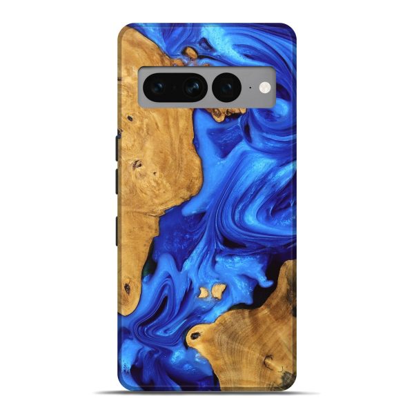 Pixel 7 Pro Wood Live Edge Phone Case - Luann (Blue, 747481) Online now