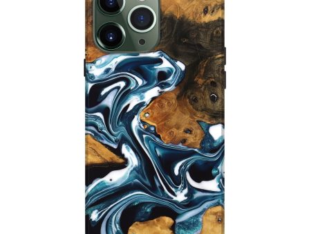 iPhone 13 Pro Max Wood Live Edge Phone Case - Adriana (Blue, 747504) Discount