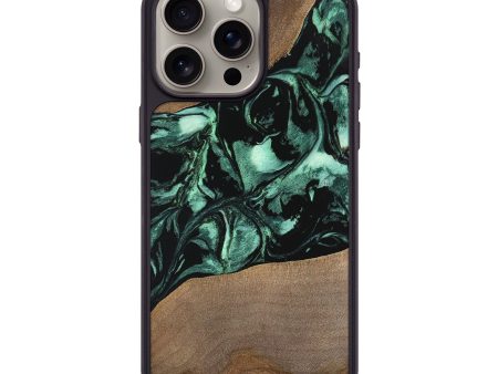 iPhone 15 Pro Max Wood Phone Case - Gary (Green, 747414) Online Sale