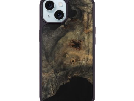 iPhone 15 Wood Phone Case - Cliff (Wood Burl, 747462) For Cheap