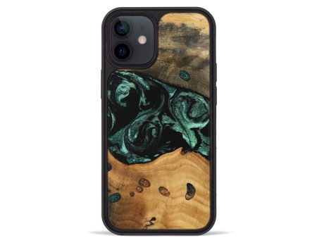 iPhone 12 mini Wood Phone Case - Isis (Green, 747433) Hot on Sale