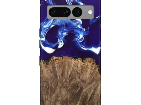 Pixel 7 Pro Wood Live Edge Phone Case - Alisa (Blue, 747501) Sale