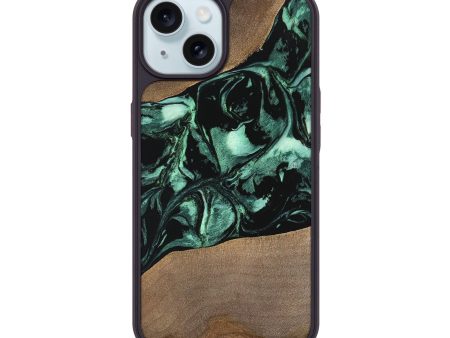 iPhone 15 Wood Phone Case - Gary (Green, 747414) Sale