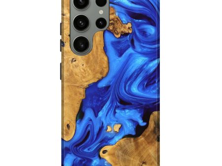 Galaxy S23 Ultra Wood Live Edge Phone Case - Luann (Blue, 747481) Fashion