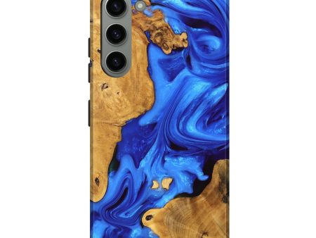 Galaxy S23 Plus Wood Live Edge Phone Case - Luann (Blue, 747481) Online Sale