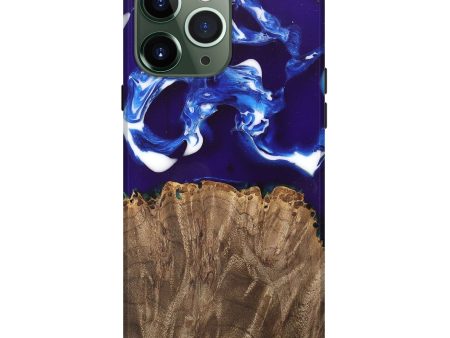 iPhone 13 Pro Max Wood Live Edge Phone Case - Alisa (Blue, 747501) on Sale